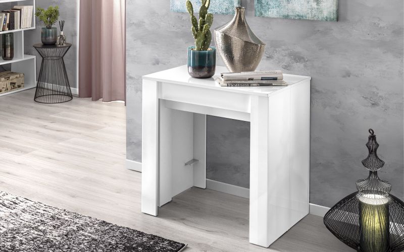 Console avec la possibilité de mettre 4 allonges déjà compris
, blanc laqué brillant, CESENA Default Title